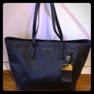 Marc Jacobs Luggage Tote Black and Gold